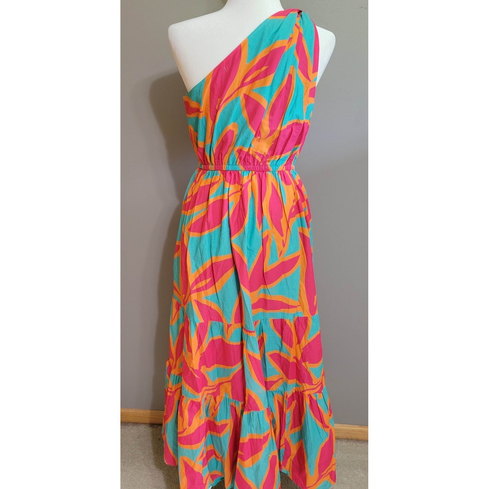 Southern Tide One-Shoulder Cotton Maxi Dress - Picture 2 of 7